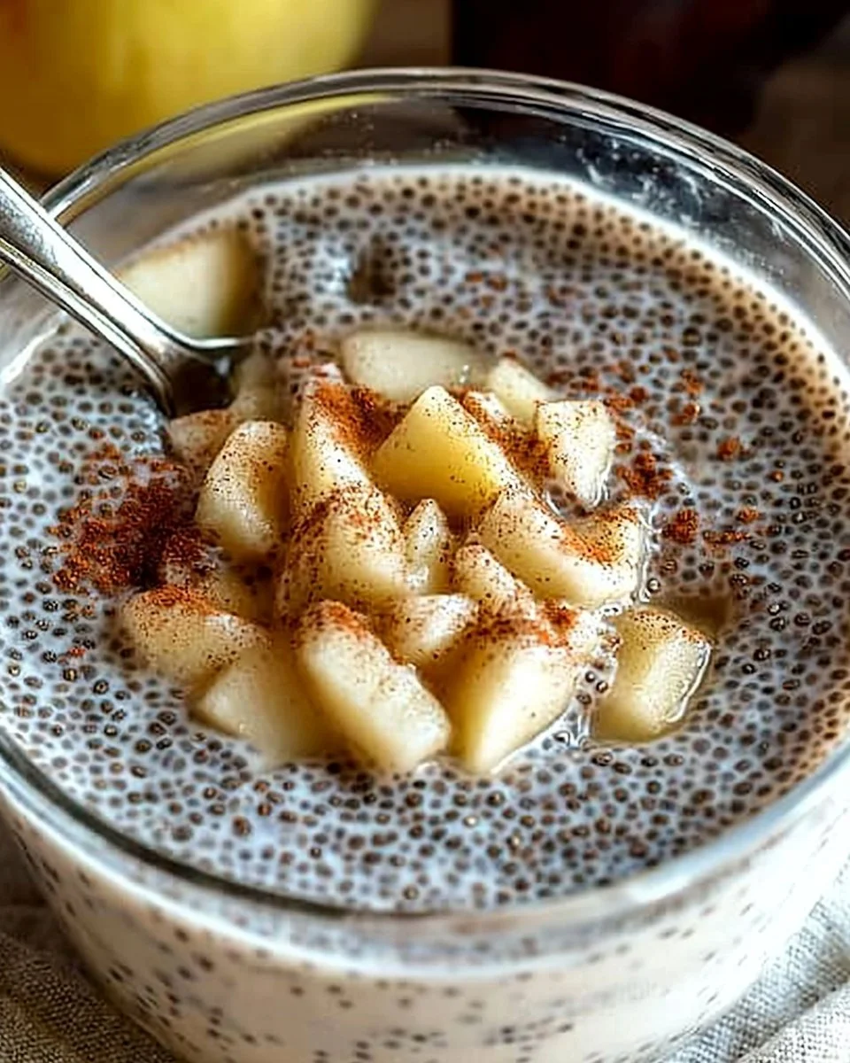 Apple Chia Pudding (Healthy Greek Yogurt Breakfast)
