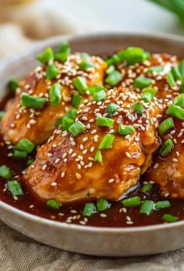 Asian Crock Pot Teriyaki Chicken served with vegetables