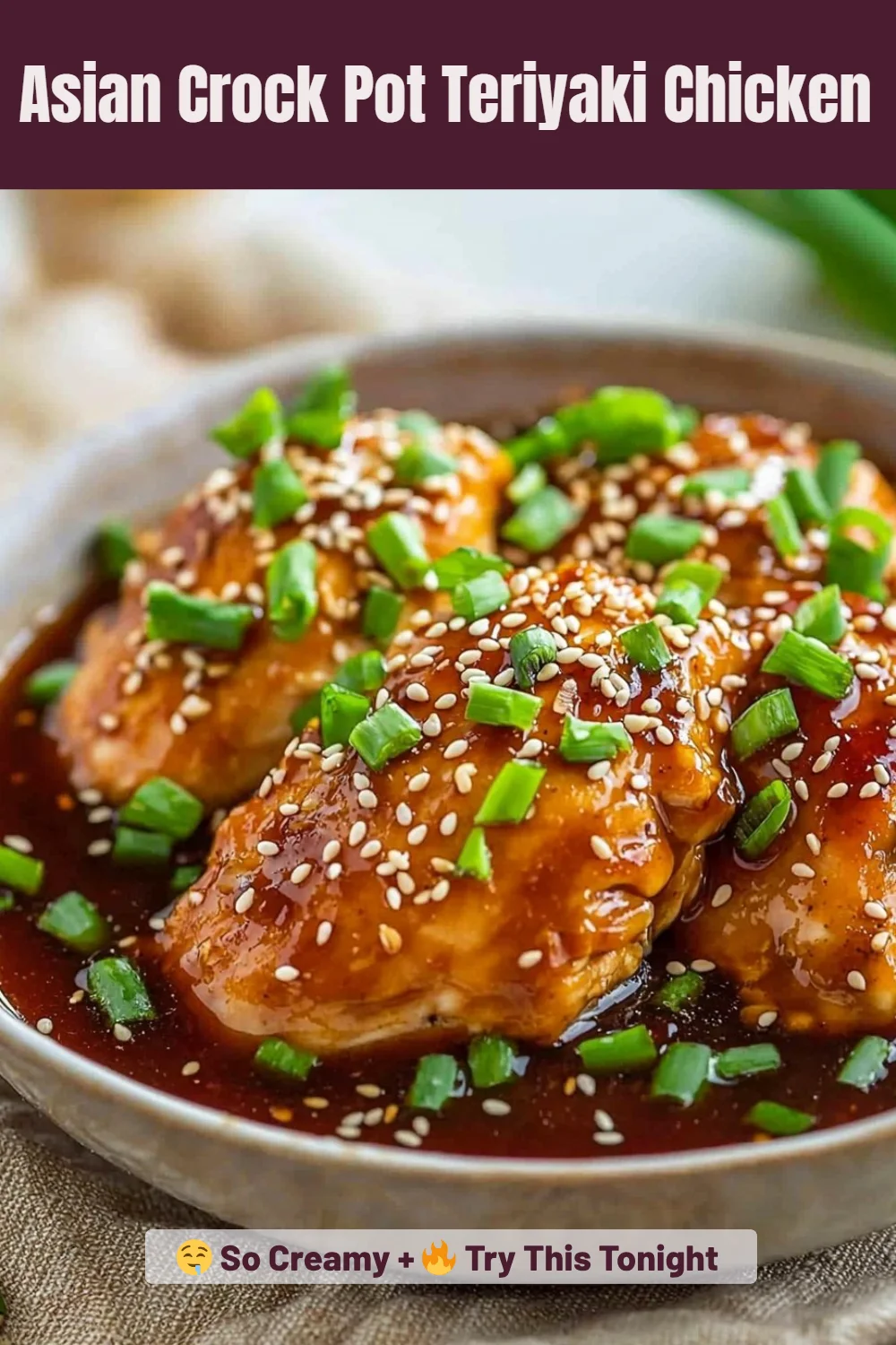 Asian Crock Pot Teriyaki Chicken