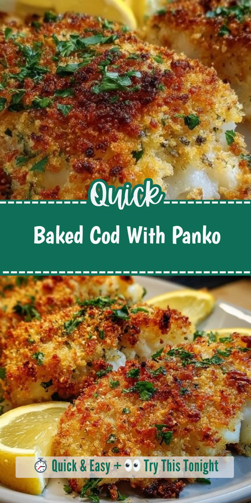 Baked Cod With Panko