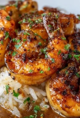 Delicious Bourbon Street Chicken and Shrimp dish garnished with fresh herbs.