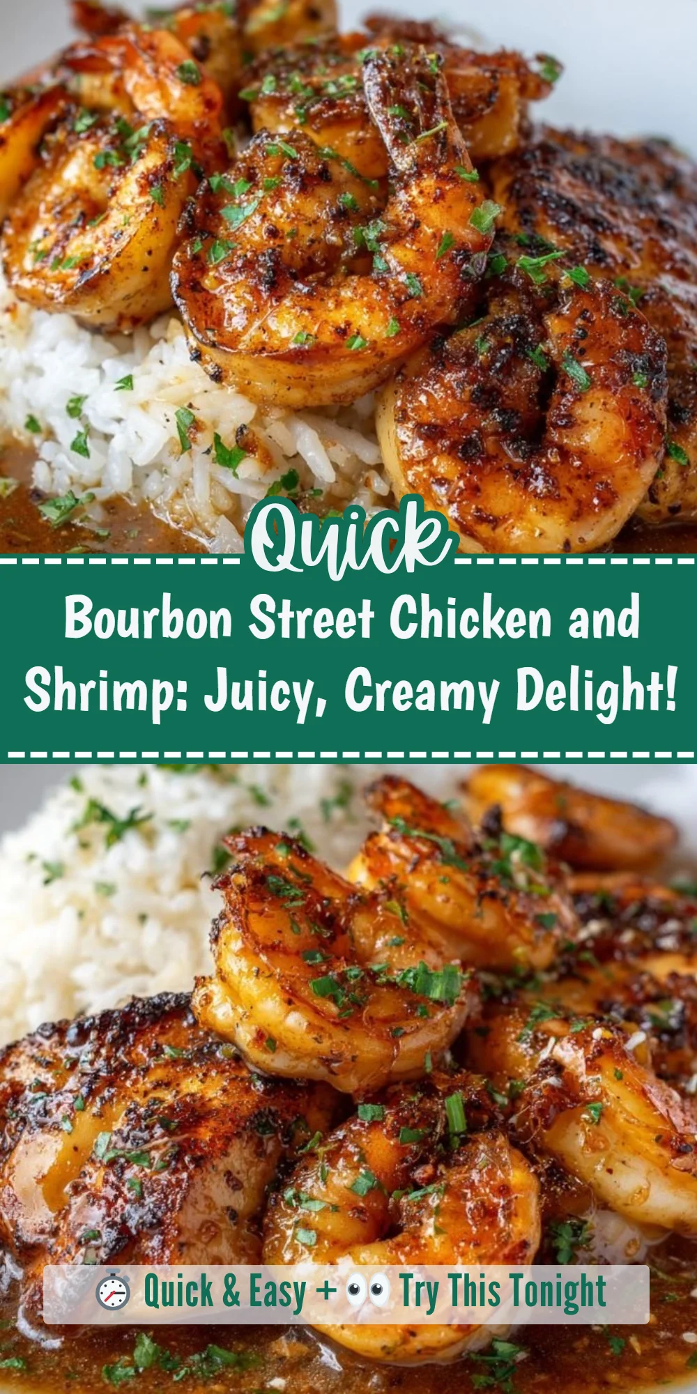 Bourbon Street Chicken and Shrimp: Juicy, Creamy Delight!