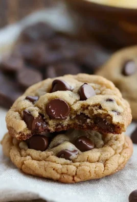 Delicious brown butter sourdough discard chocolate chip cookies fresh from the oven