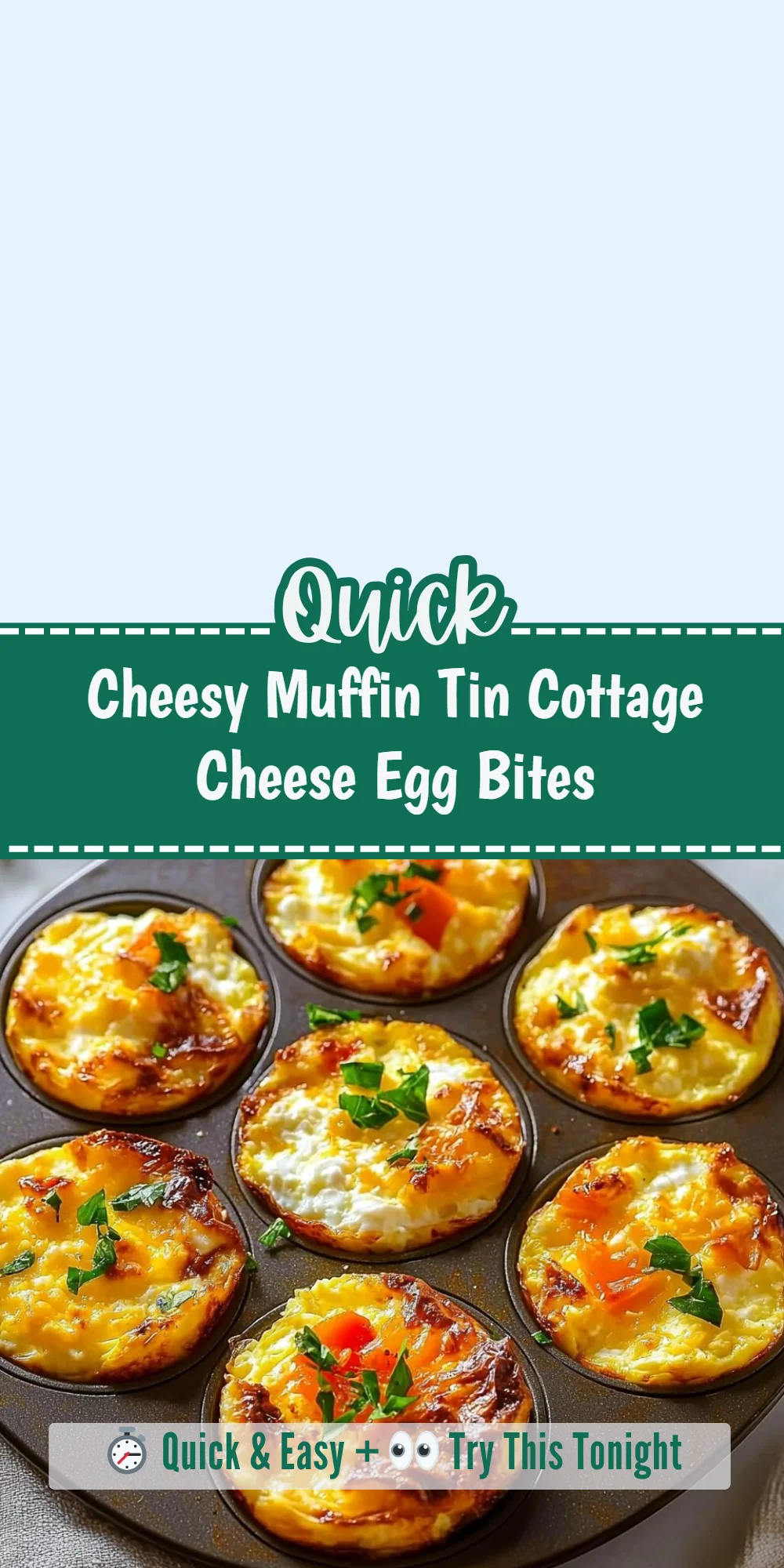 Cheesy Muffin Tin Cottage Cheese Egg Bites
