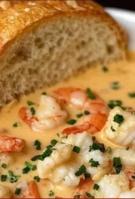 Delicious Crab and Shrimp Seafood Bisque served in a bowl