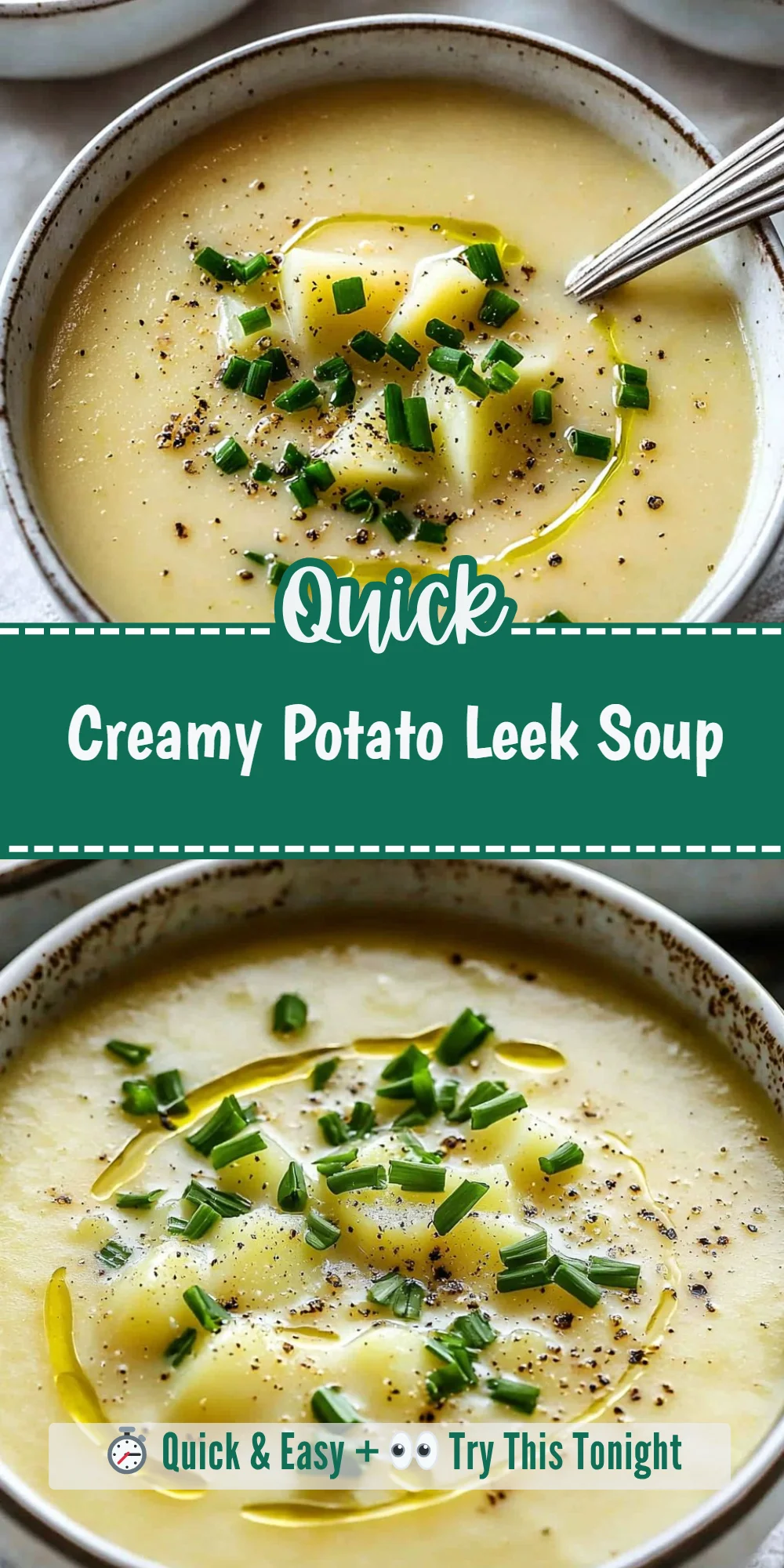 Creamy Potato Leek Soup