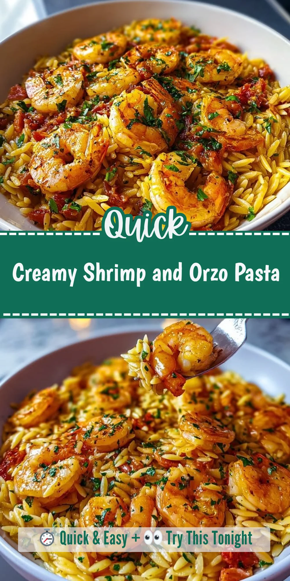 Creamy Shrimp and Orzo Pasta