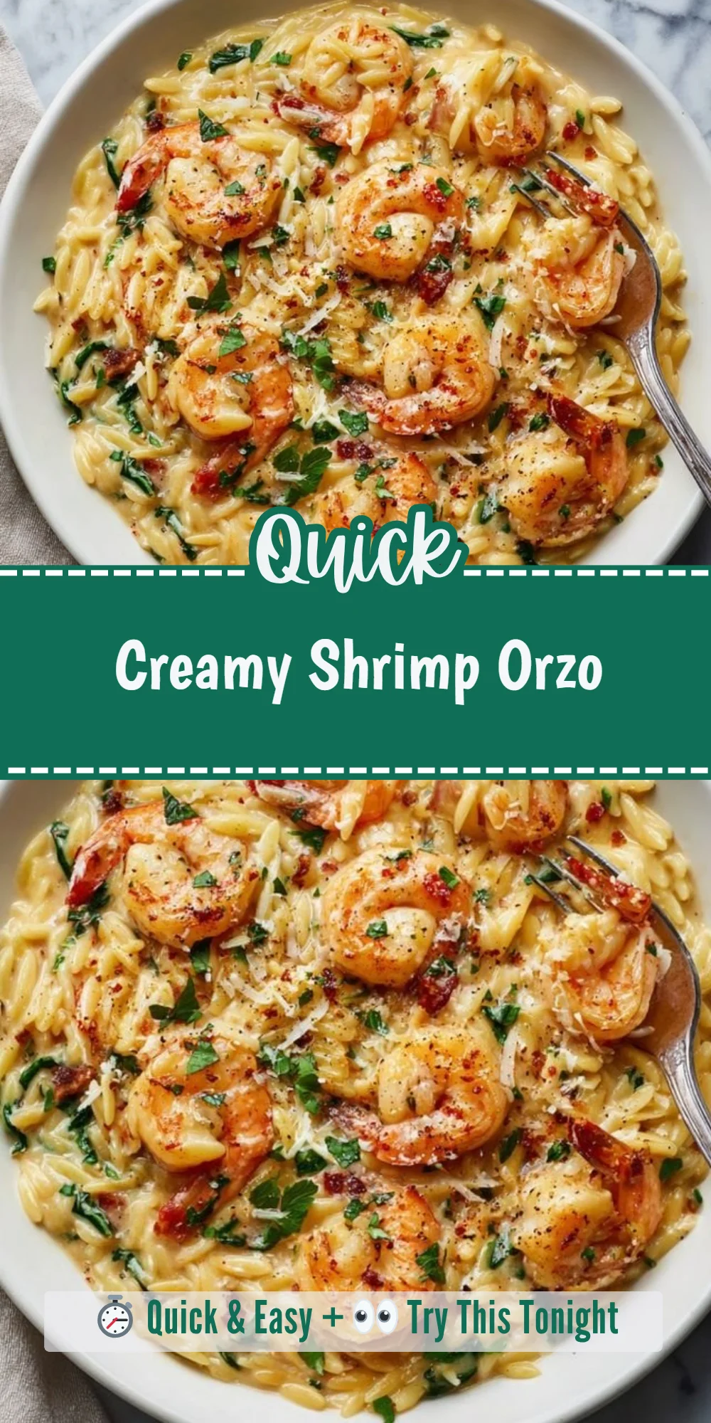 Creamy Shrimp Orzo
