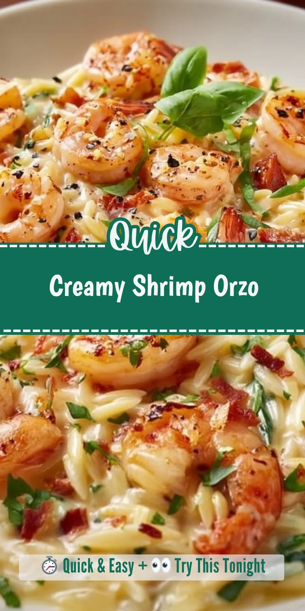 Creamy Shrimp Orzo