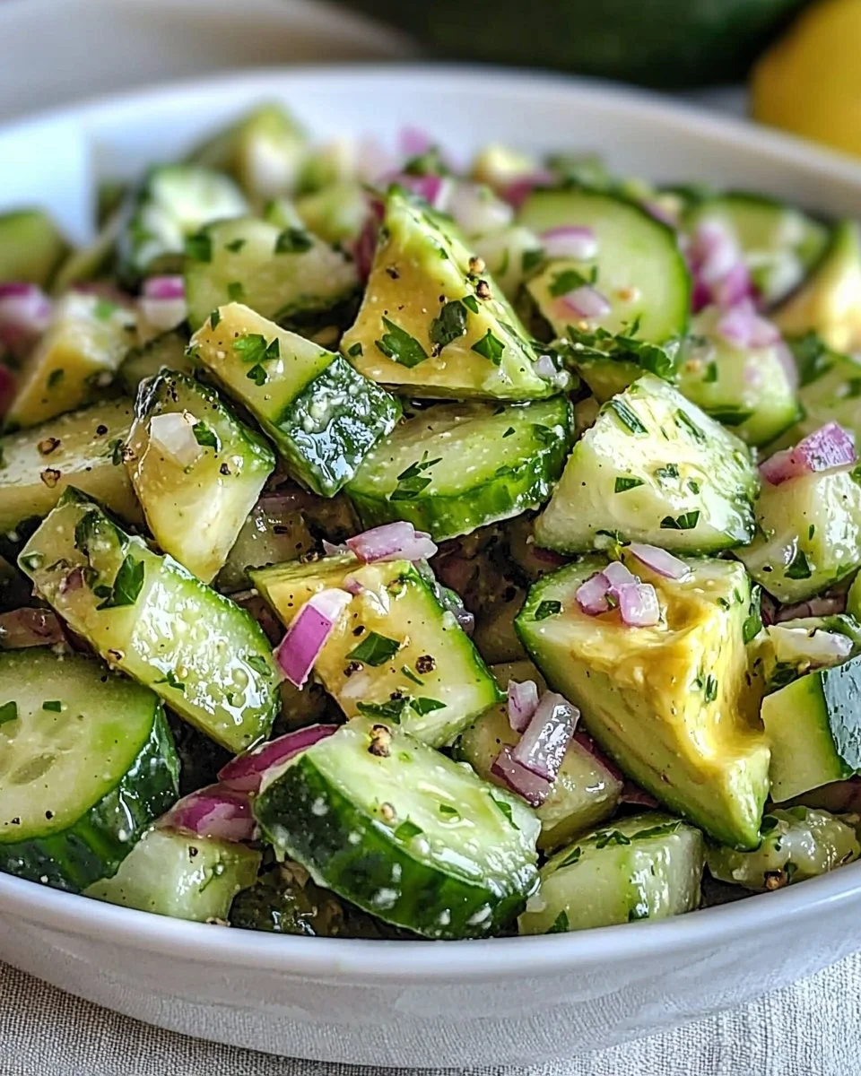 Cucumber Avocado Salad