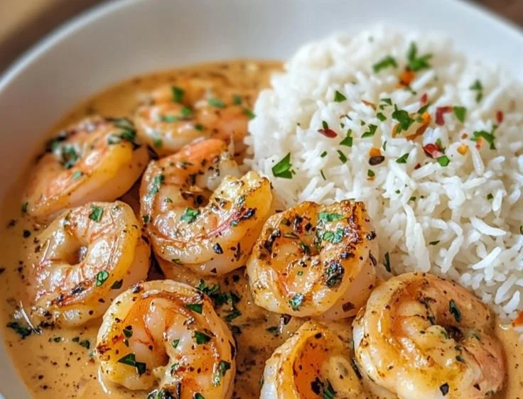 Easy Creamy Garlic Shrimp