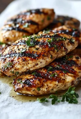 Delicious easy grilled chicken on the BBQ grill with herbs and spices