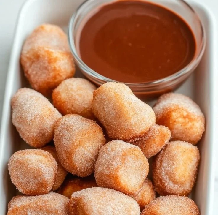 Fluffy Air Fryer Churro Bites