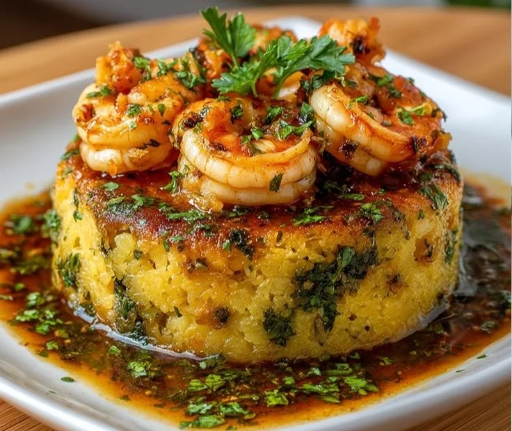Garlic Shrimp Mofongo