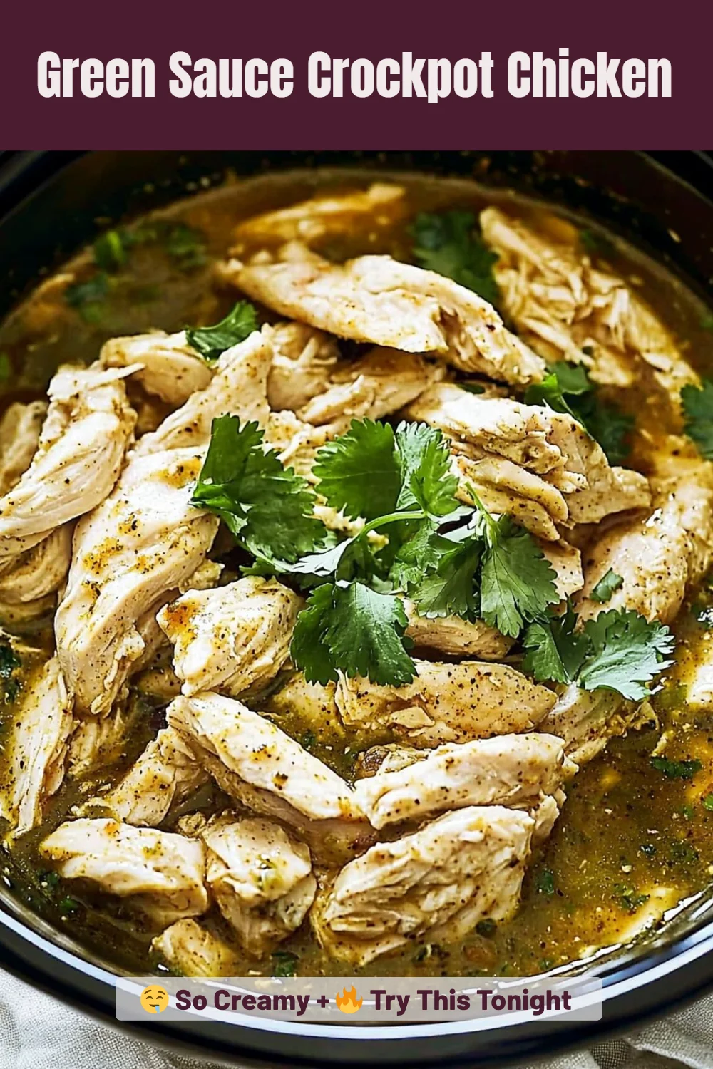 Green Sauce Crockpot Chicken