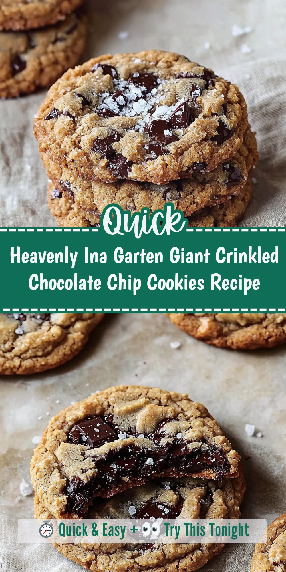 Heavenly Ina Garten Giant Crinkled Chocolate Chip Cookies Recipe