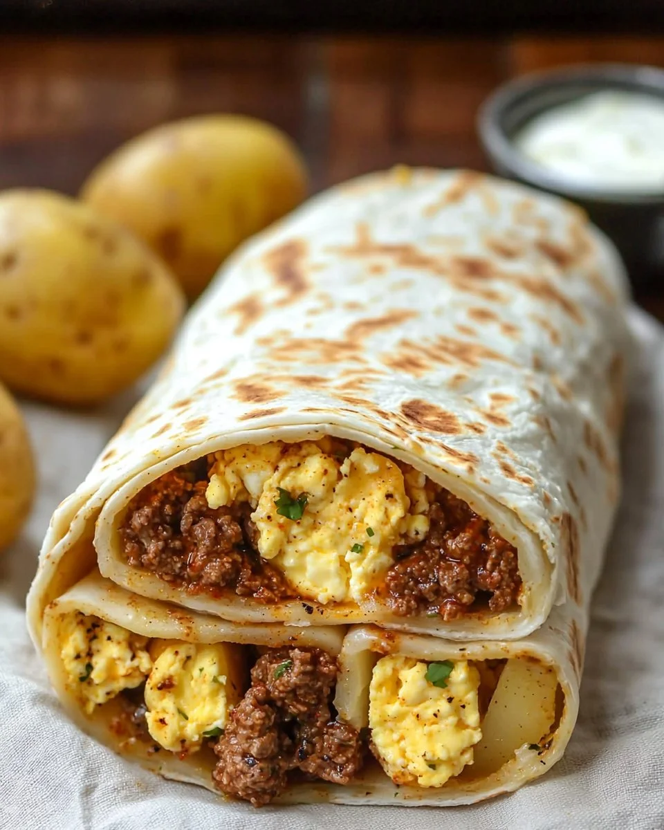 High Protein Loaded Breakfast Burritos