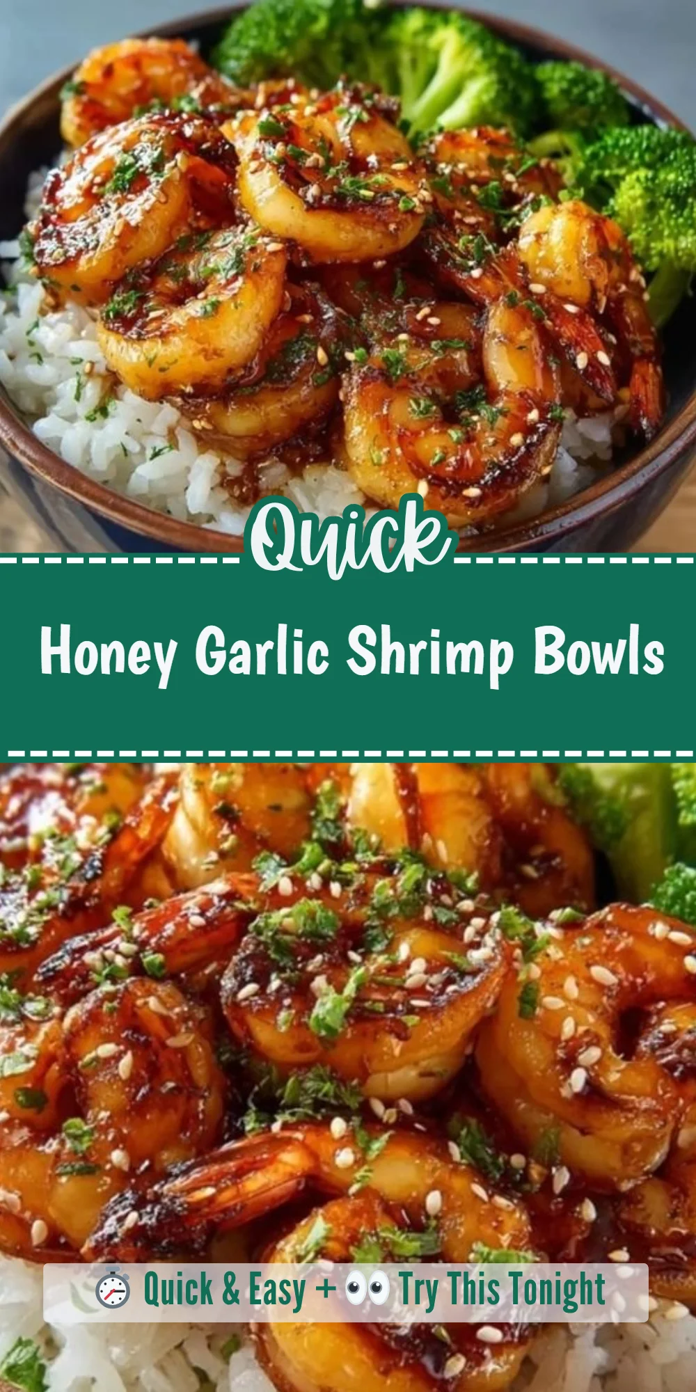 Honey Garlic Shrimp Bowls