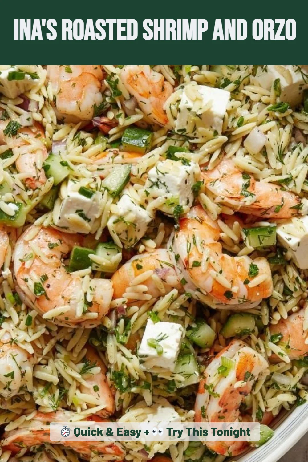 Ina's Roasted Shrimp and Orzo