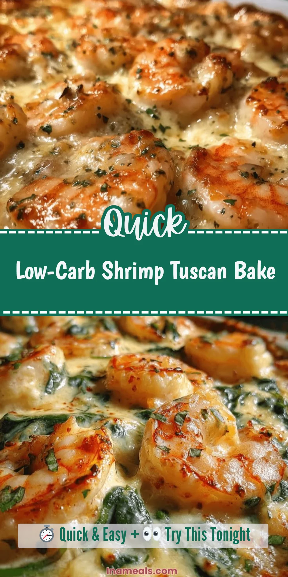 Low-Carb Shrimp Tuscan Bake