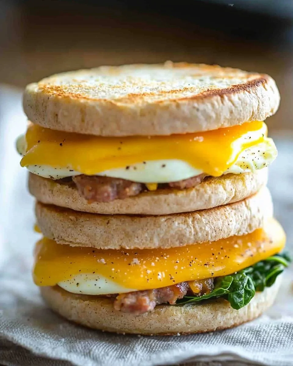Make-ahead freezer breakfast sandwiches for quick and easy morning meals.