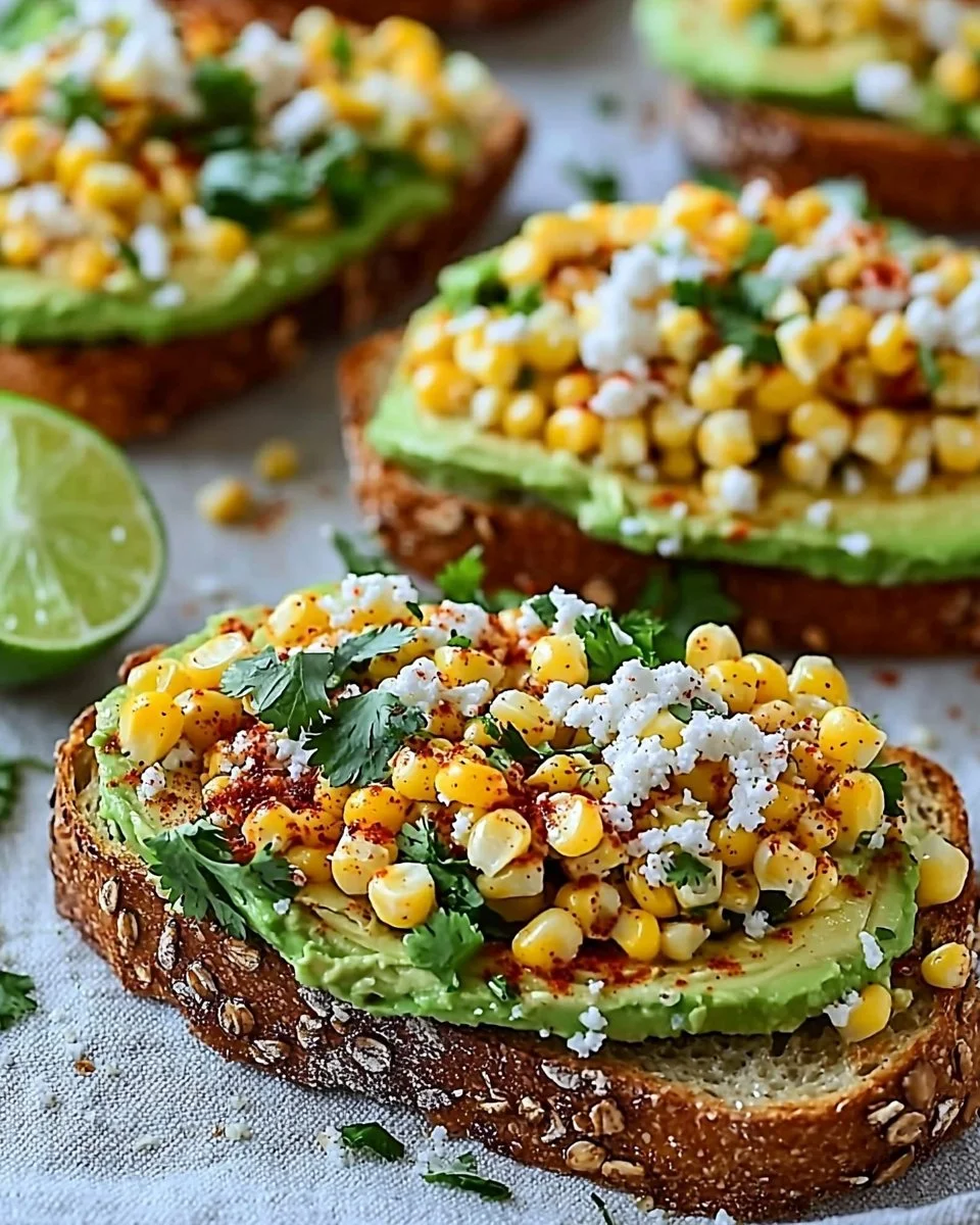 Mexican Street Corn Avocado Toast