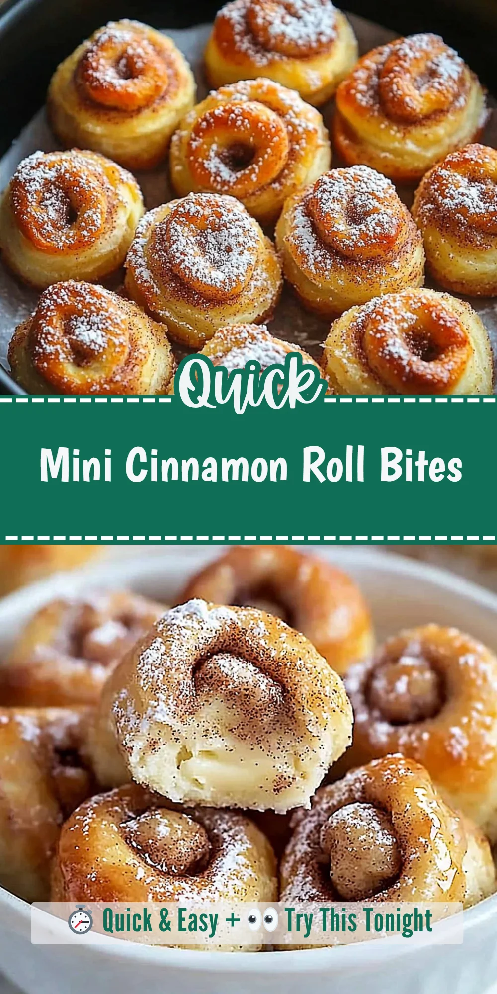 Mini Cinnamon Roll Bites