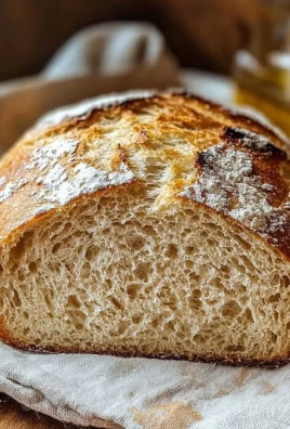 Loaf of no knead gluten free bread fresh out of the oven