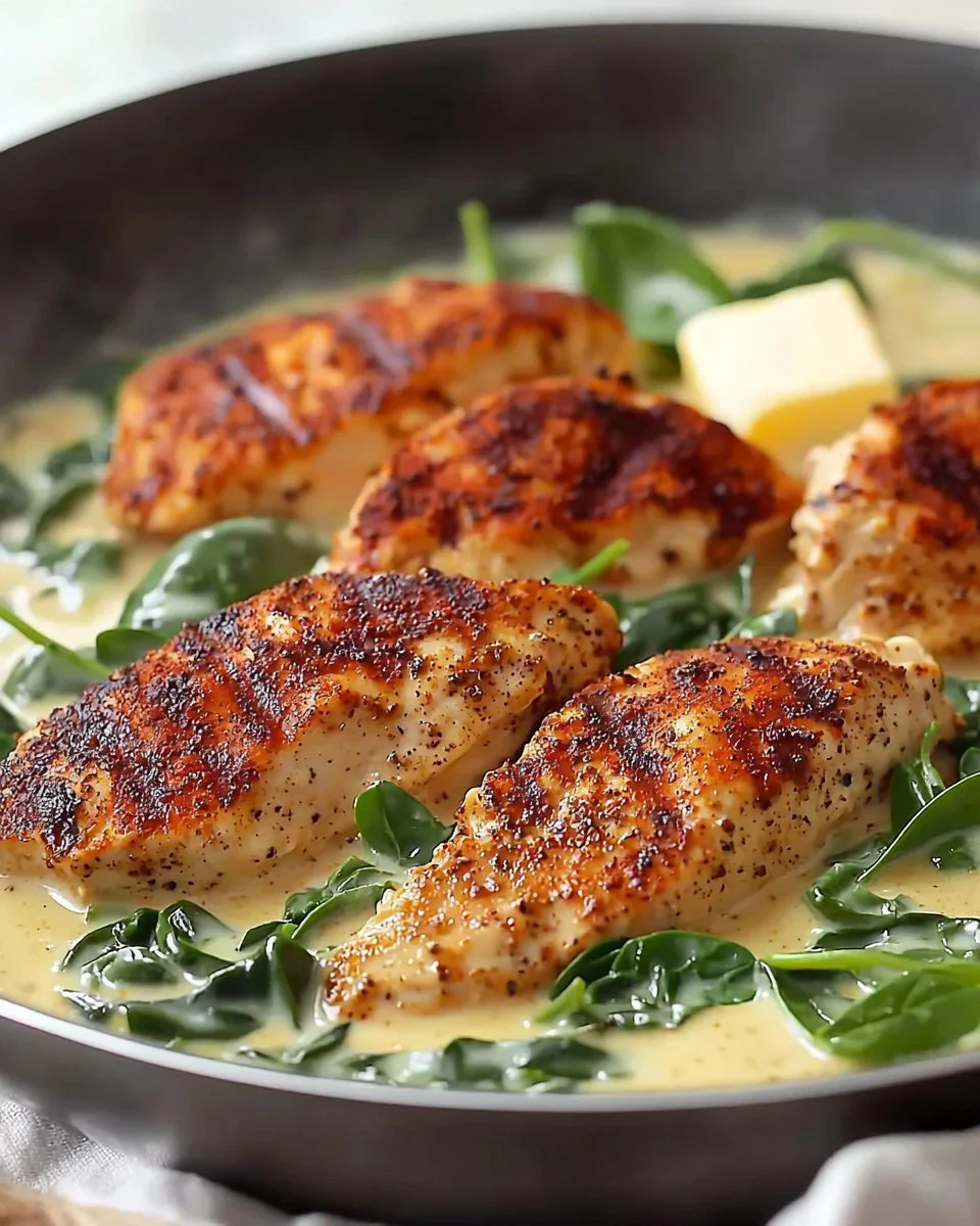 Delicious one pan blackened chicken alfredo served in a bowl