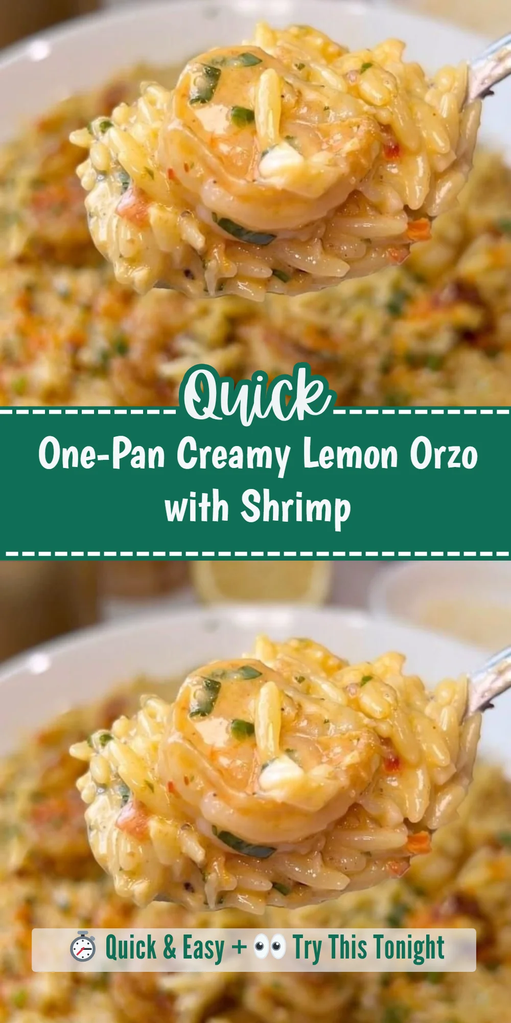 One-Pan Creamy Lemon Orzo with Shrimp