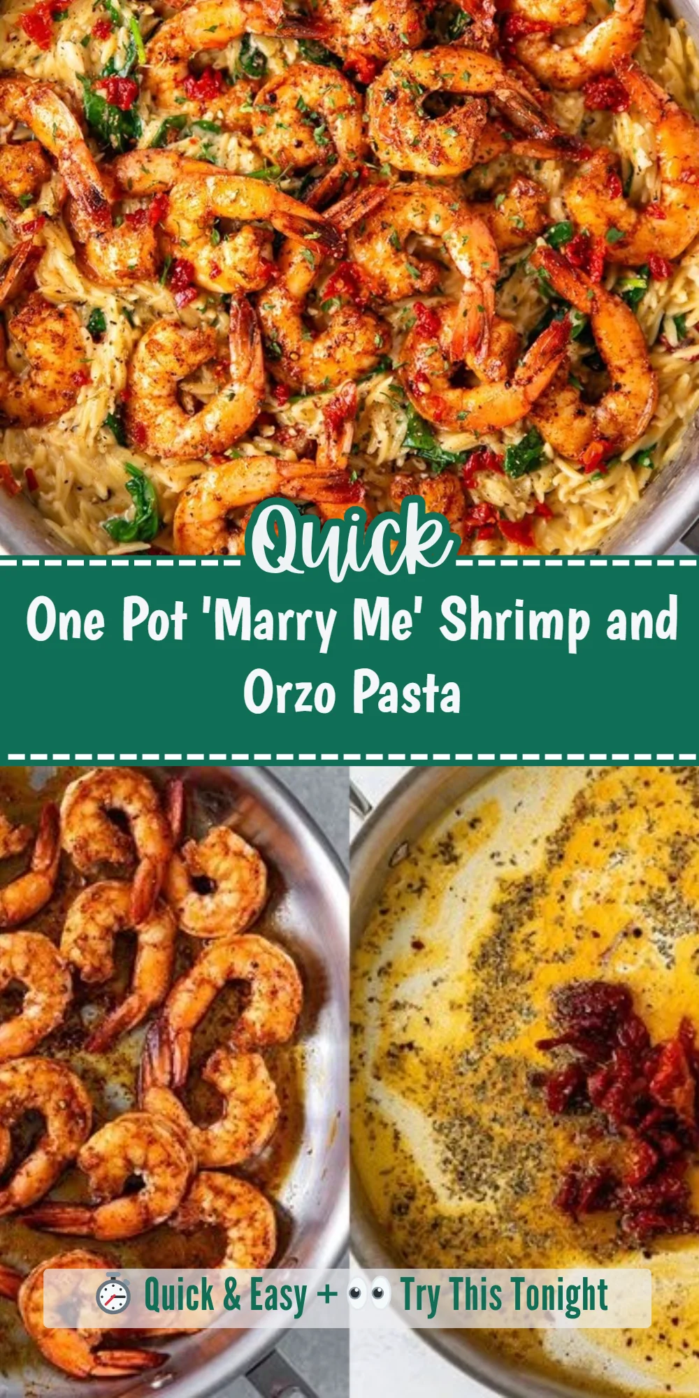 One Pot 'Marry Me' Shrimp and Orzo Pasta