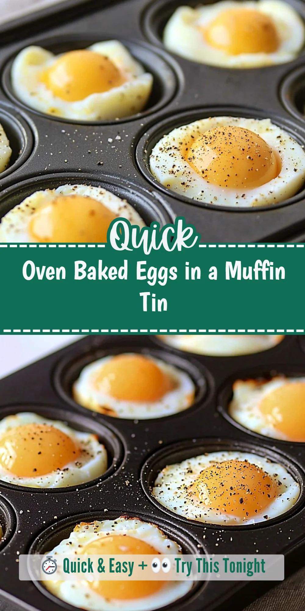 Oven Baked Eggs in a Muffin Tin