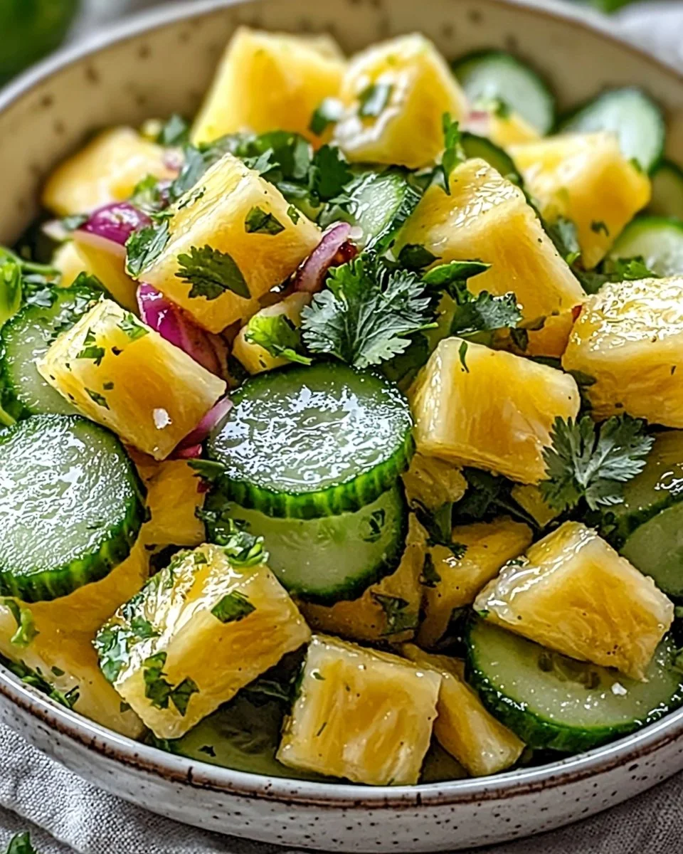 Refreshing Pineapple Cucumber Salad for a Tropical Twist