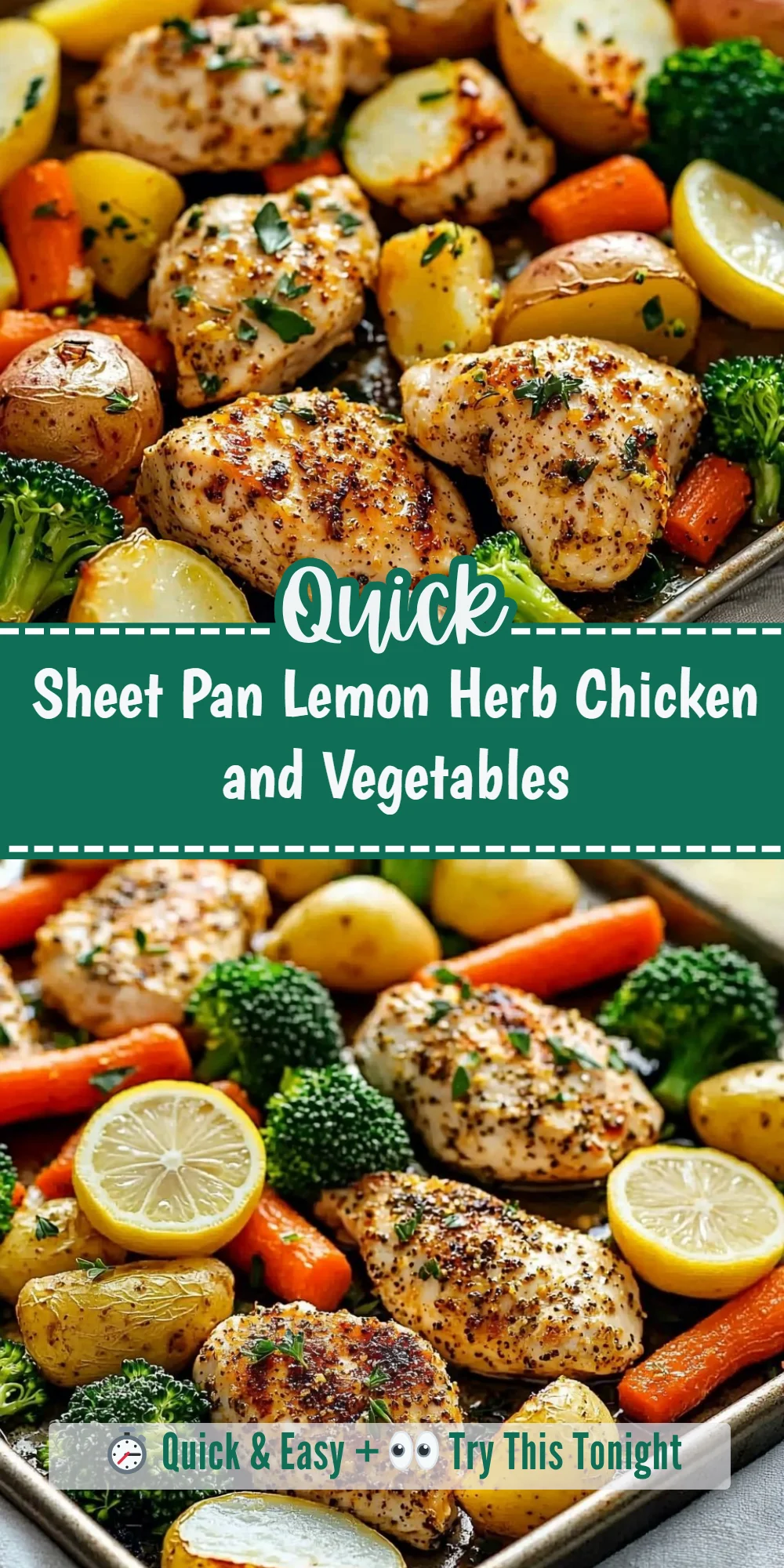 Sheet Pan Lemon Herb Chicken and Vegetables