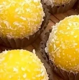 3-Ingredient Mango Delight Truffles ready to enjoy, showcasing a tropical treat.