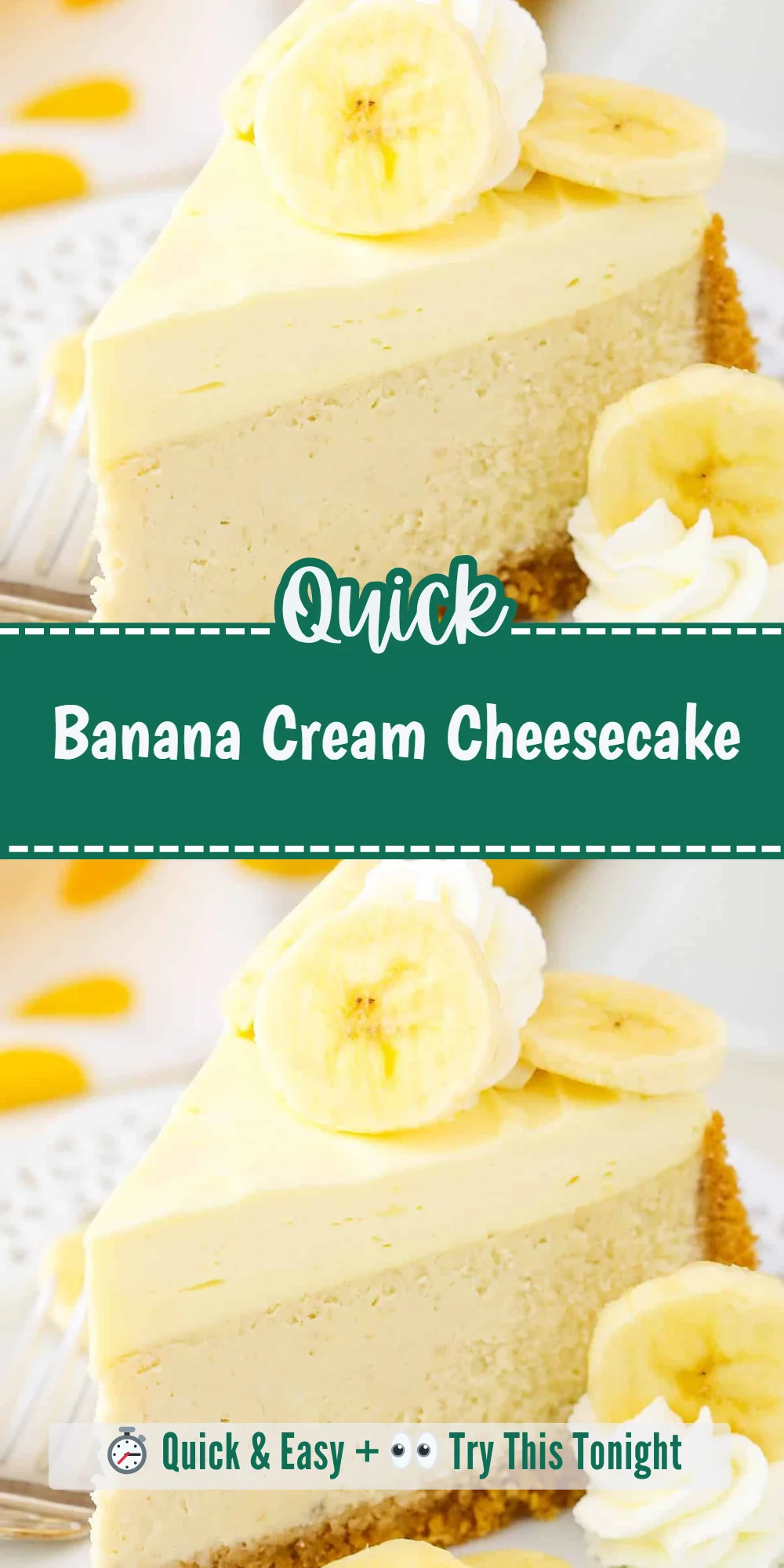 Banana Cream Cheesecake