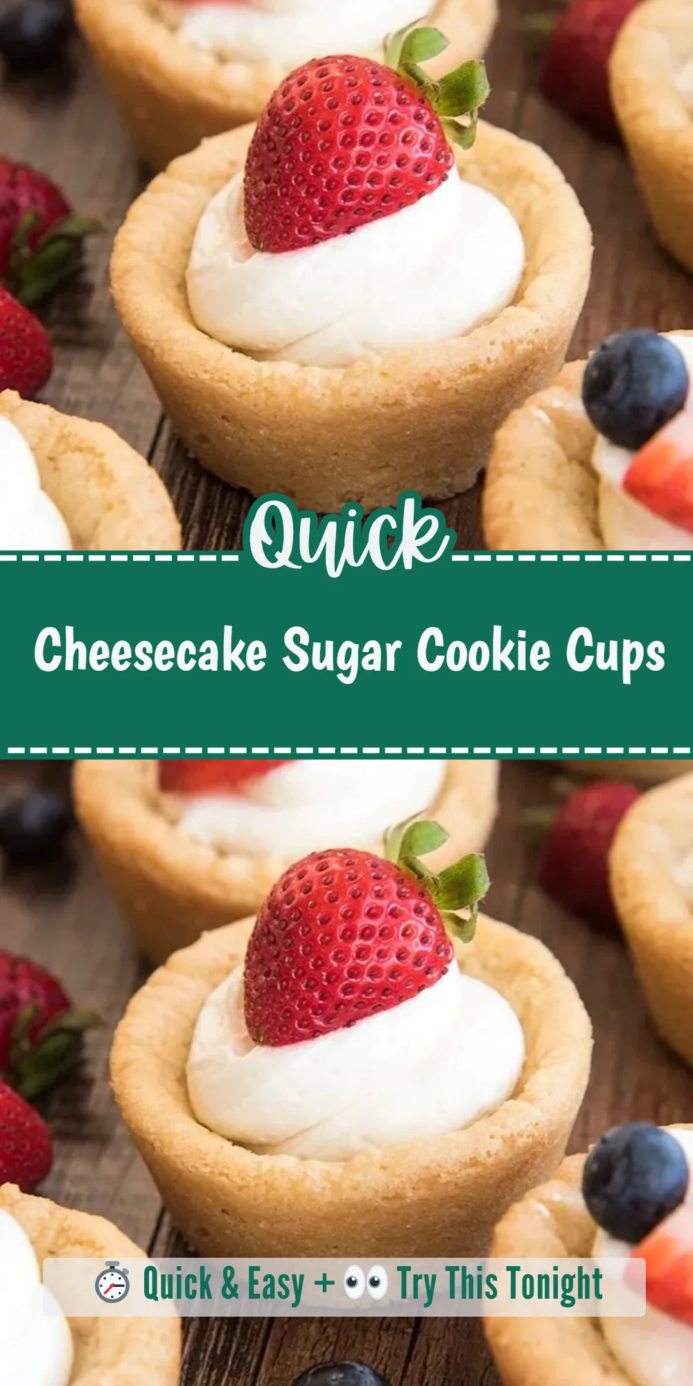 Cheesecake Sugar Cookie Cups