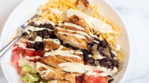 Chicken Burrito Yumm Bowls