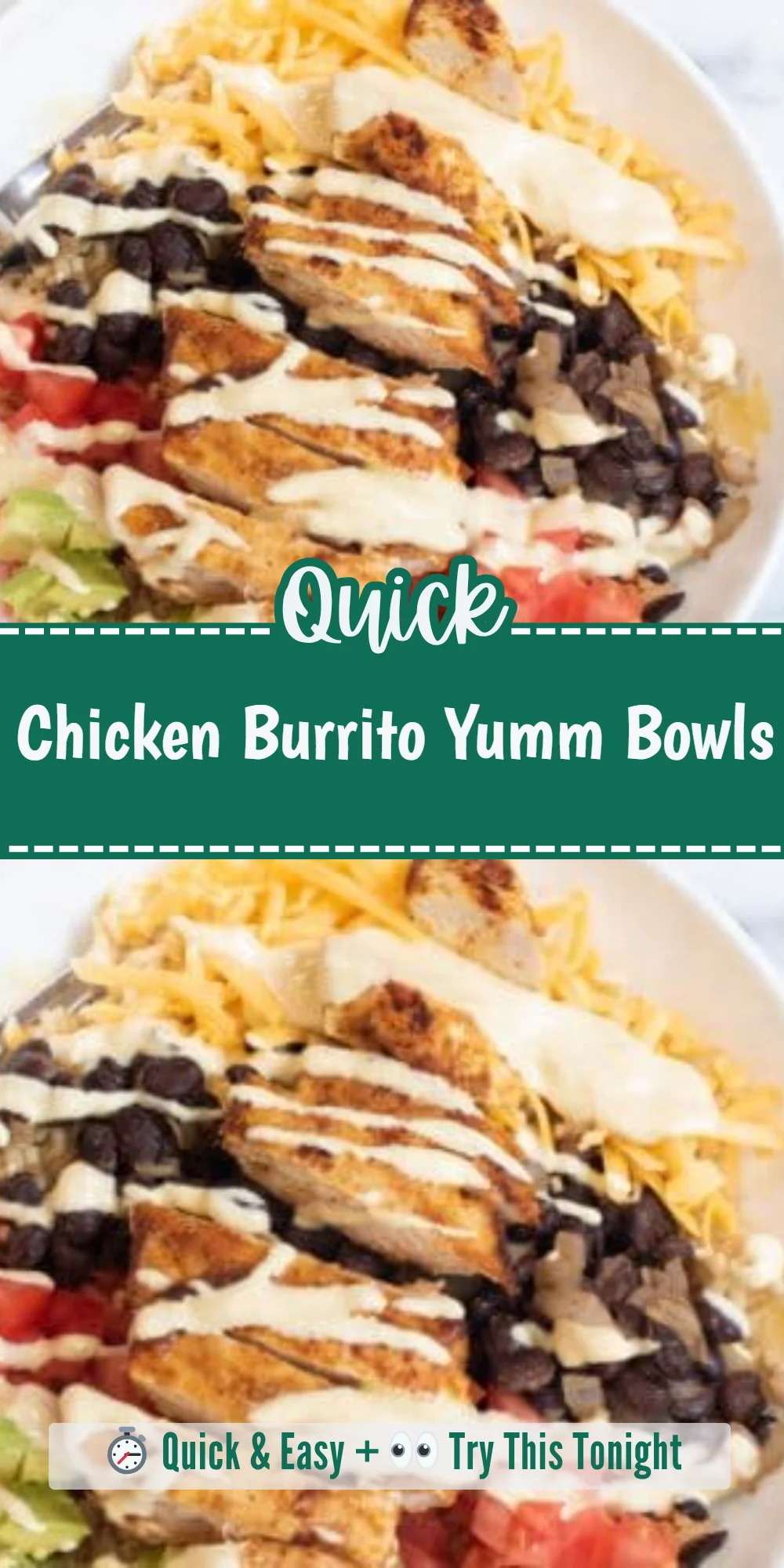 Chicken Burrito Yumm Bowls