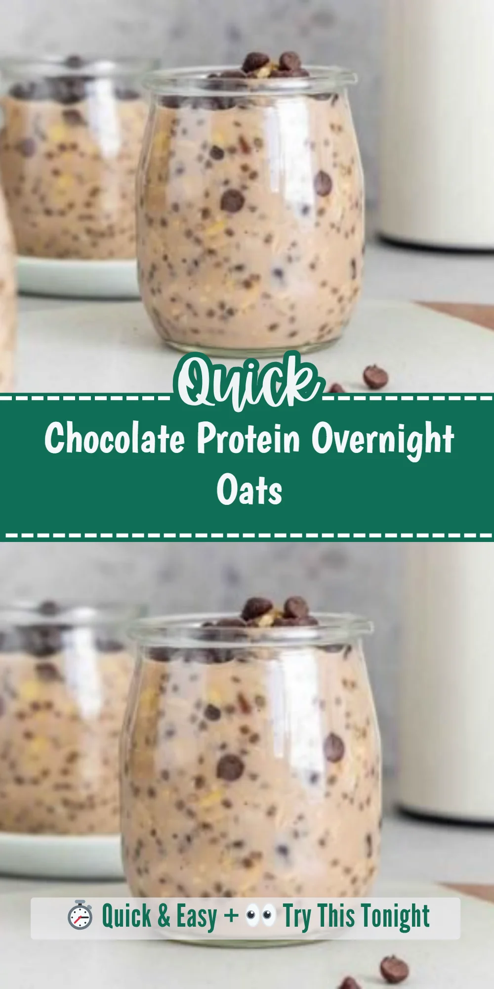 Chocolate Protein Overnight Oats