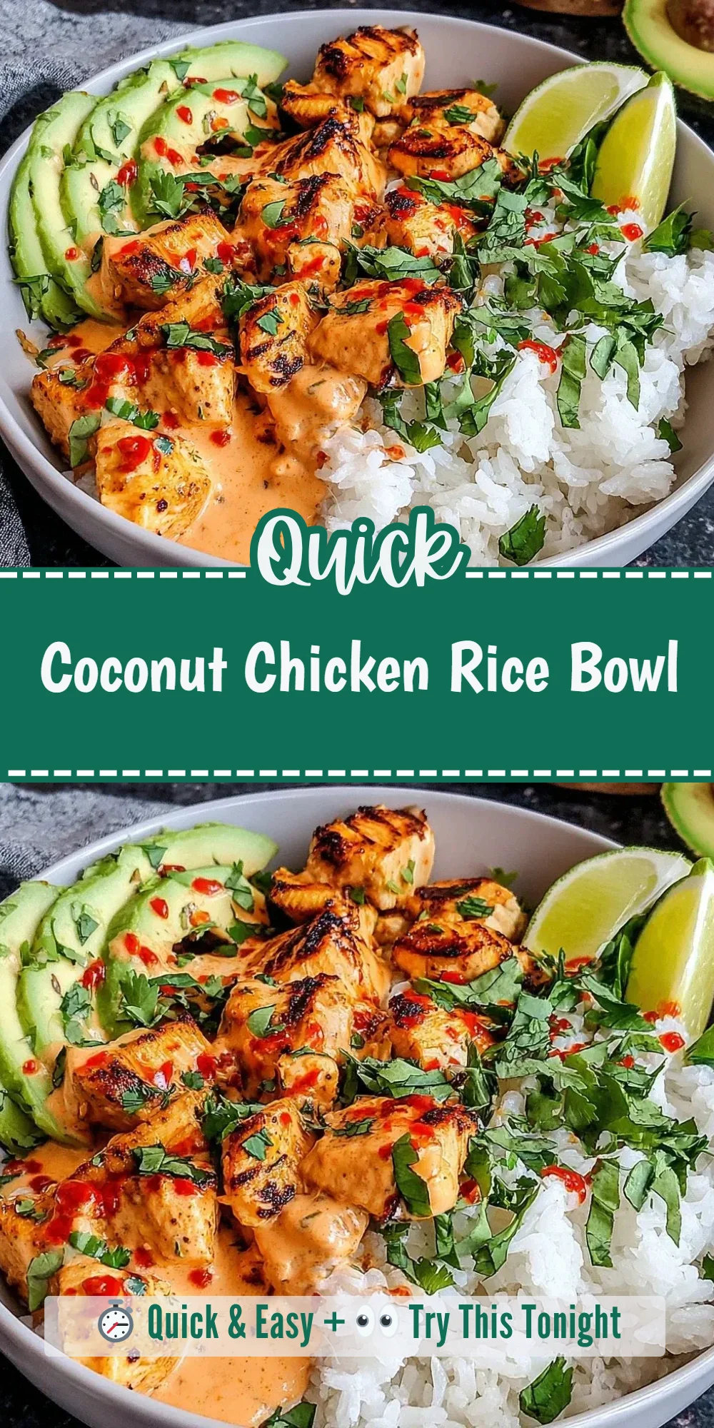 Coconut Chicken Rice Bowl