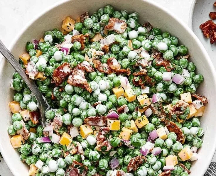 Cold Pea Salad with Bacon