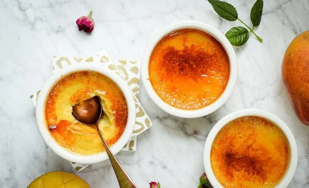 Dairy-Free Mango Crème Brûlée