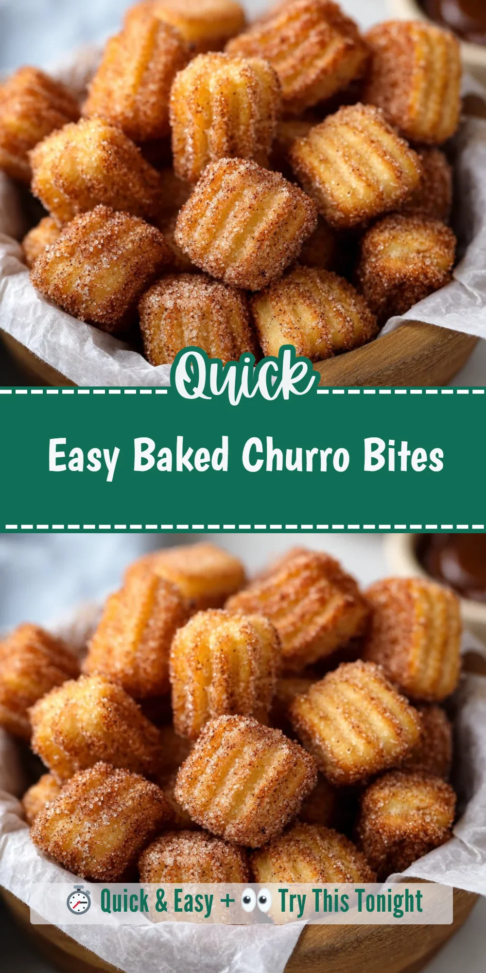 Easy Baked Churro Bites