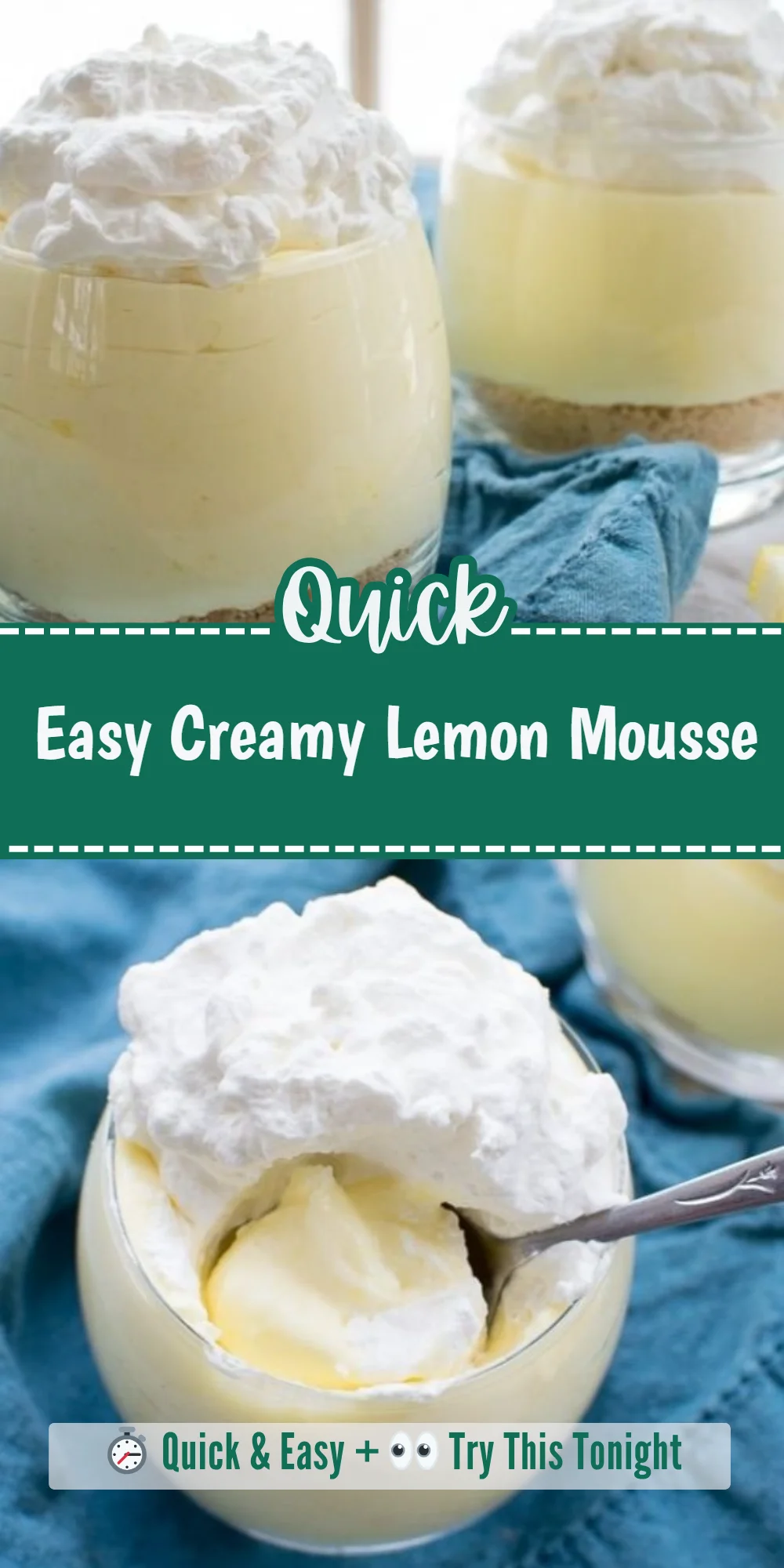 Easy Creamy Lemon Mousse