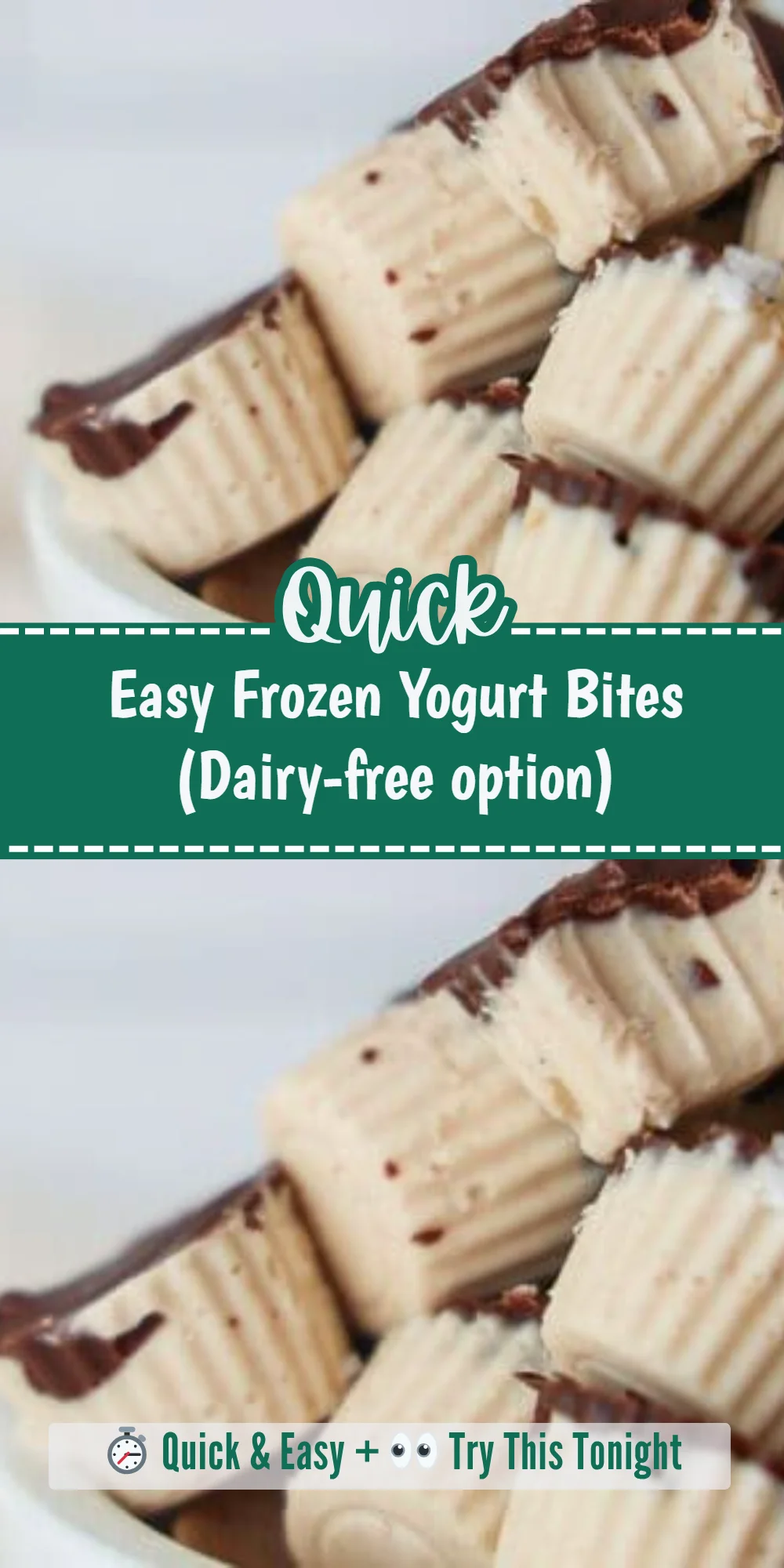 Easy Frozen Yogurt Bites (Dairy-free option)