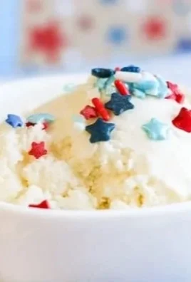 A bag of homemade ice cream with ingredients for an easy recipe