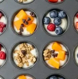 Delicious various flavors of frozen yogurt bites in a colorful assortment.