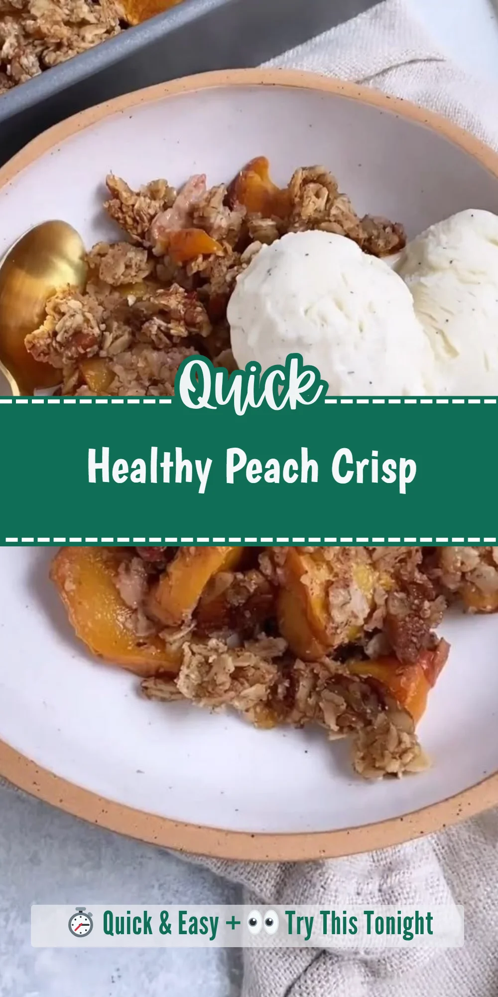 Healthy Peach Crisp