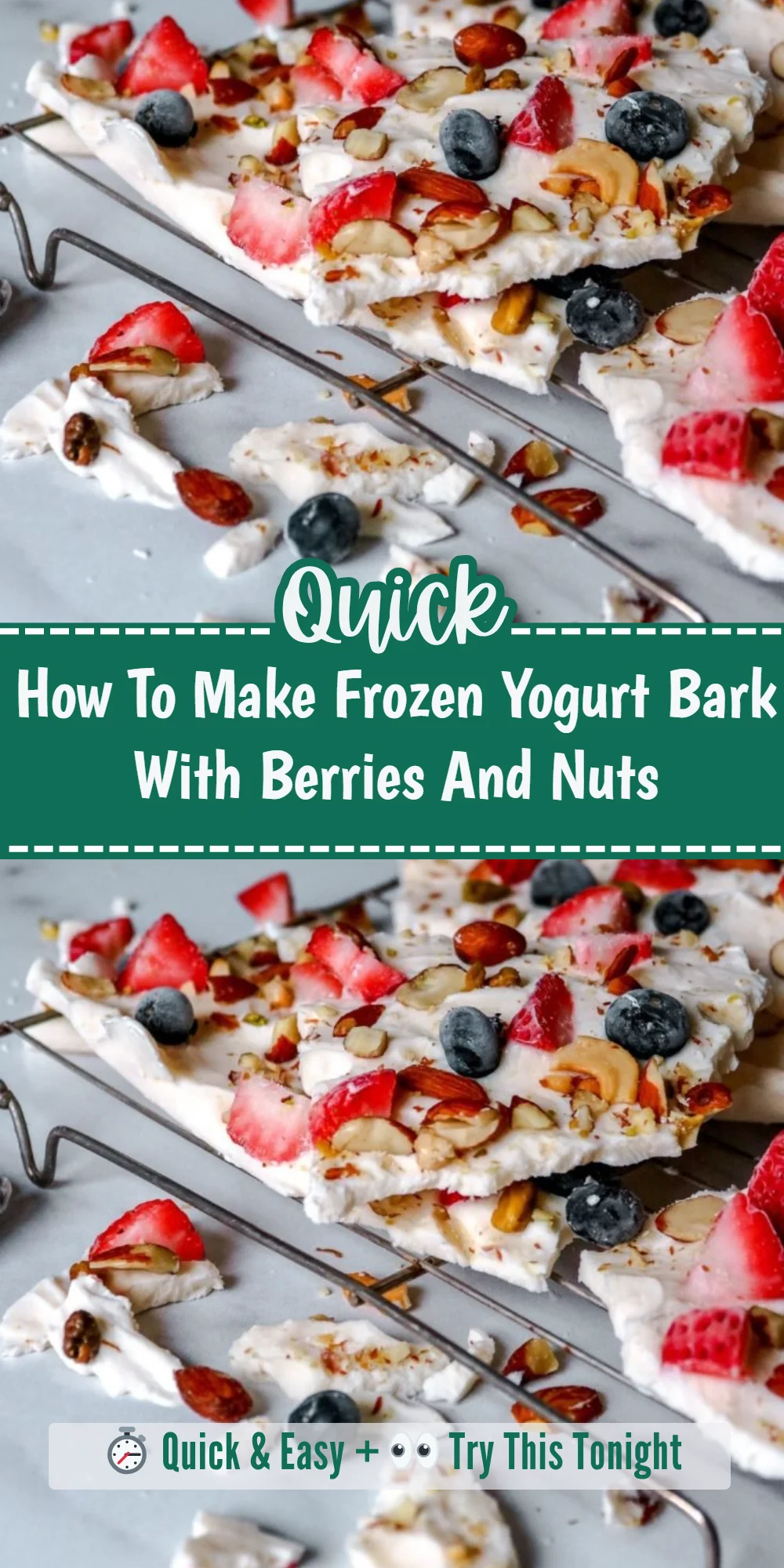 How To Make Frozen Yogurt Bark With Berries And Nuts